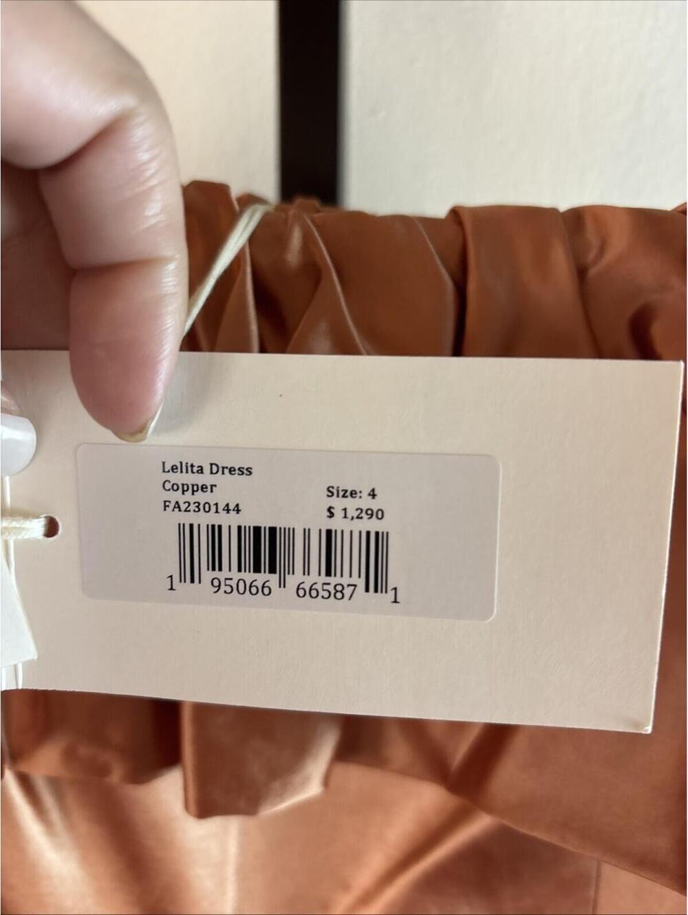 Ulla Johnson Lelita Dress in Copper, $1,290 NWT, Sz 4, #2421 - Picture 4 of 5